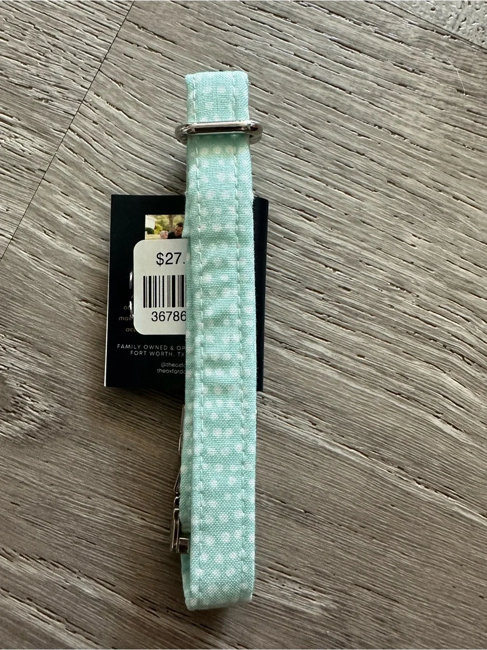 Mint Green Adjustable Dog Collar - Small